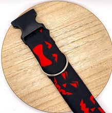 Load image into Gallery viewer, Red Jack-0-Lantern Faces Dog Collar
