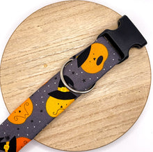 Load image into Gallery viewer, Pumpkin Faces Halloween Dog Collar
