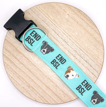 Load image into Gallery viewer, Dog Collar/ End BSL Dog Collar/ Pit Bull Dog Collar/ Fabric Dog Collar/ Pittie Dog Collar
