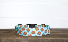 Load image into Gallery viewer, Dog Collar/ Thanksgiving Turkeys Dog Collar/ Food Dog Collar/Thanksgiving Dog Collar/ Fabric Dog Collar
