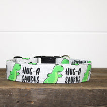 Load image into Gallery viewer, Dog Collar/ Dinosaur Dog Collar/ Valentines Dog Collar/ Hugasaurus Dog Collar
